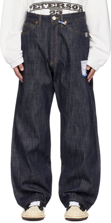 Nohavice Maison MIHARA YASUHIRO Maison MIHARA YASUHIRO Selvage Denim Baggy Pants Modrá | I13PT023, 0