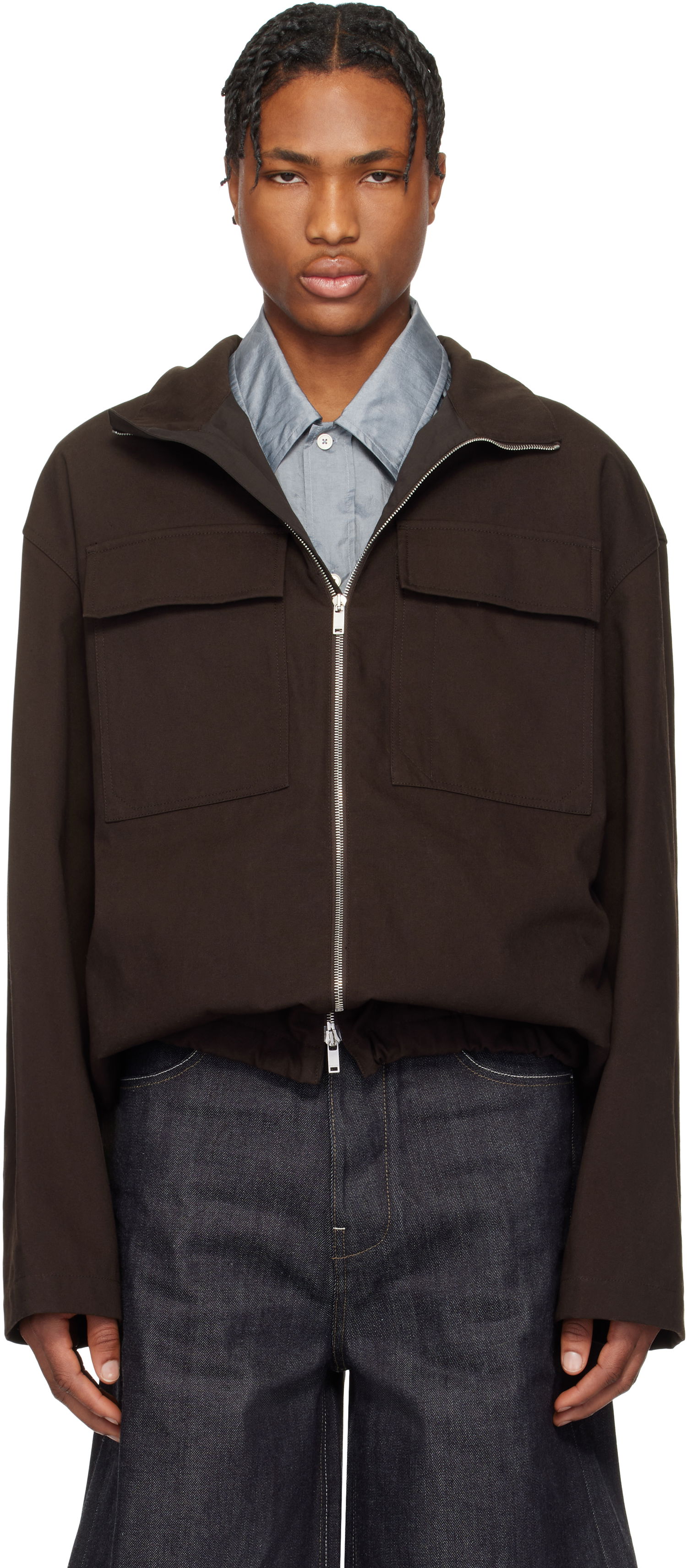 Bunda Jil Sander Jil Sander Sportswear Zip-Up Jacket Hnedá | J47SW0006_J45267, 0