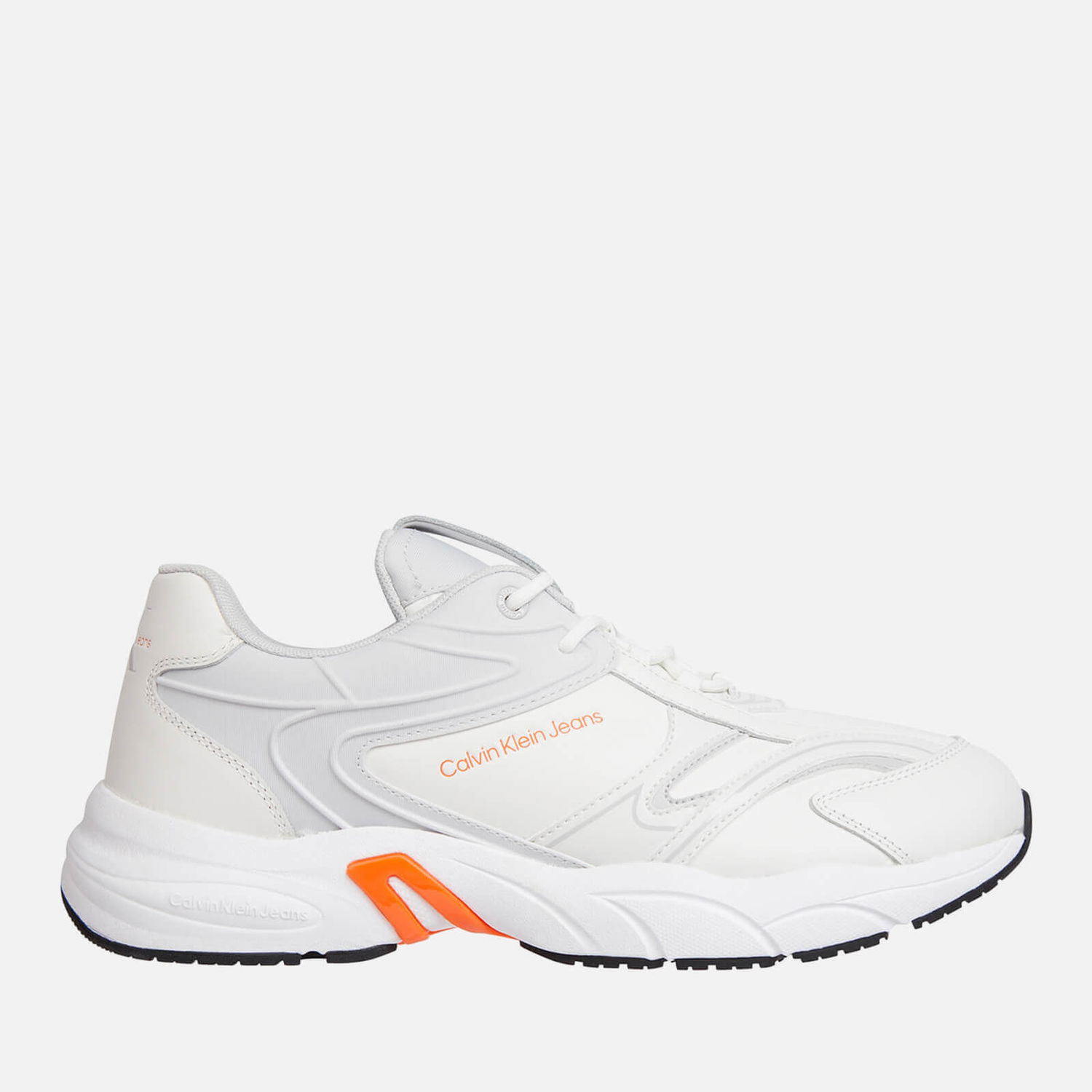 Tenisky a topánky CALVIN KLEIN Jeans Men's Leather and Shell Trainers - UK 10.5 Biela | YM0YM006370LG, 0