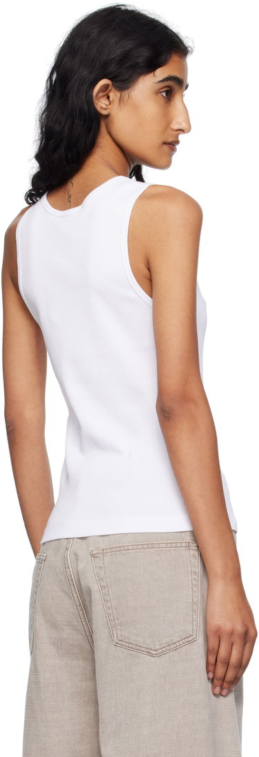 Tielko MAISON KITSUNÉ Maison Kitsuné 'Baby Fox' Ribbed Tank Top Biela | PW00623KA0033, 2