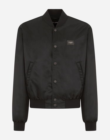 Bomber bunda Dolce & Gabbana Dolce & Gabbana Button Bomber Jacket Čierna | G9VD2TFUMNQN0000, 0