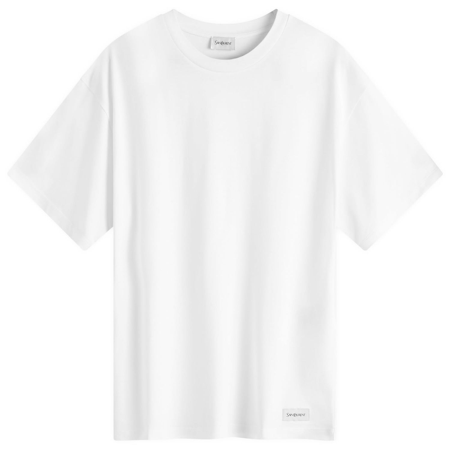 Tričko Saint Laurent Vintage Patch Logo T-Shirt Biela | 798933-Y37RY-9000, 0