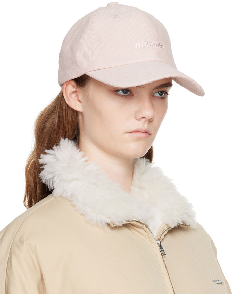 Šiltovka We11done Corduroy Logo Cap Ružová | WD-AH2-24-406-U-PK, 1