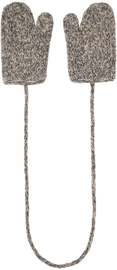 Rukavice Maison Margiela Shetland Wool Mittens Šedá | S50TS0043 M13067, 1