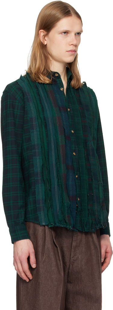 Košeľa Needles Distressed Patchwork Flannel Shirt Rôznofarebný | QV402, 4