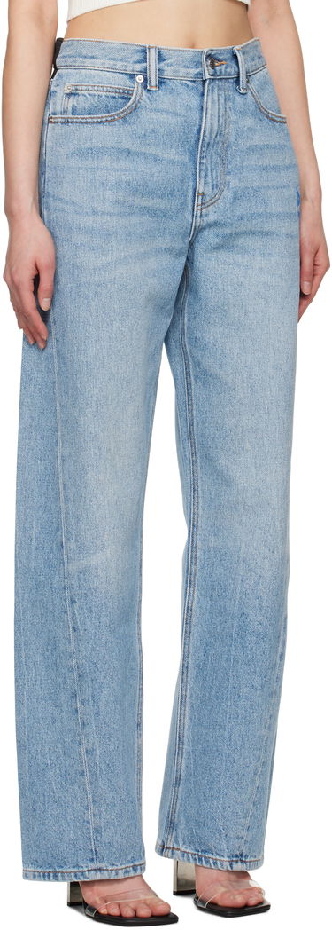Džínsy Alexander Wang Alexander Wang Logo Balloon Jeans Modrá | 4DC2254767, 1