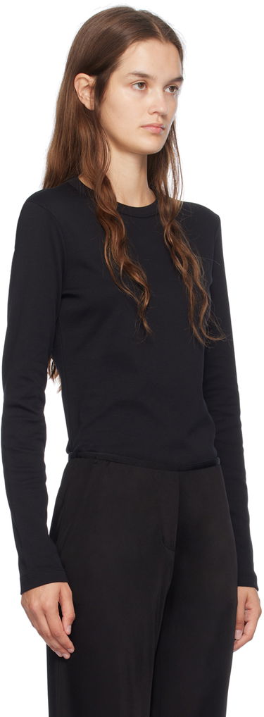 Tričko Helmut Lang Slim Long Sleeve T-Shirt Čierna | O06HW507, 1