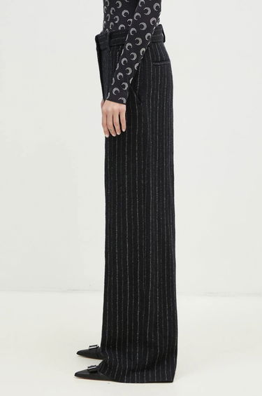 Nohavice KENZO Striped Wide Leg Wool Pants Čierna | FE62PA0949GM.99, 1