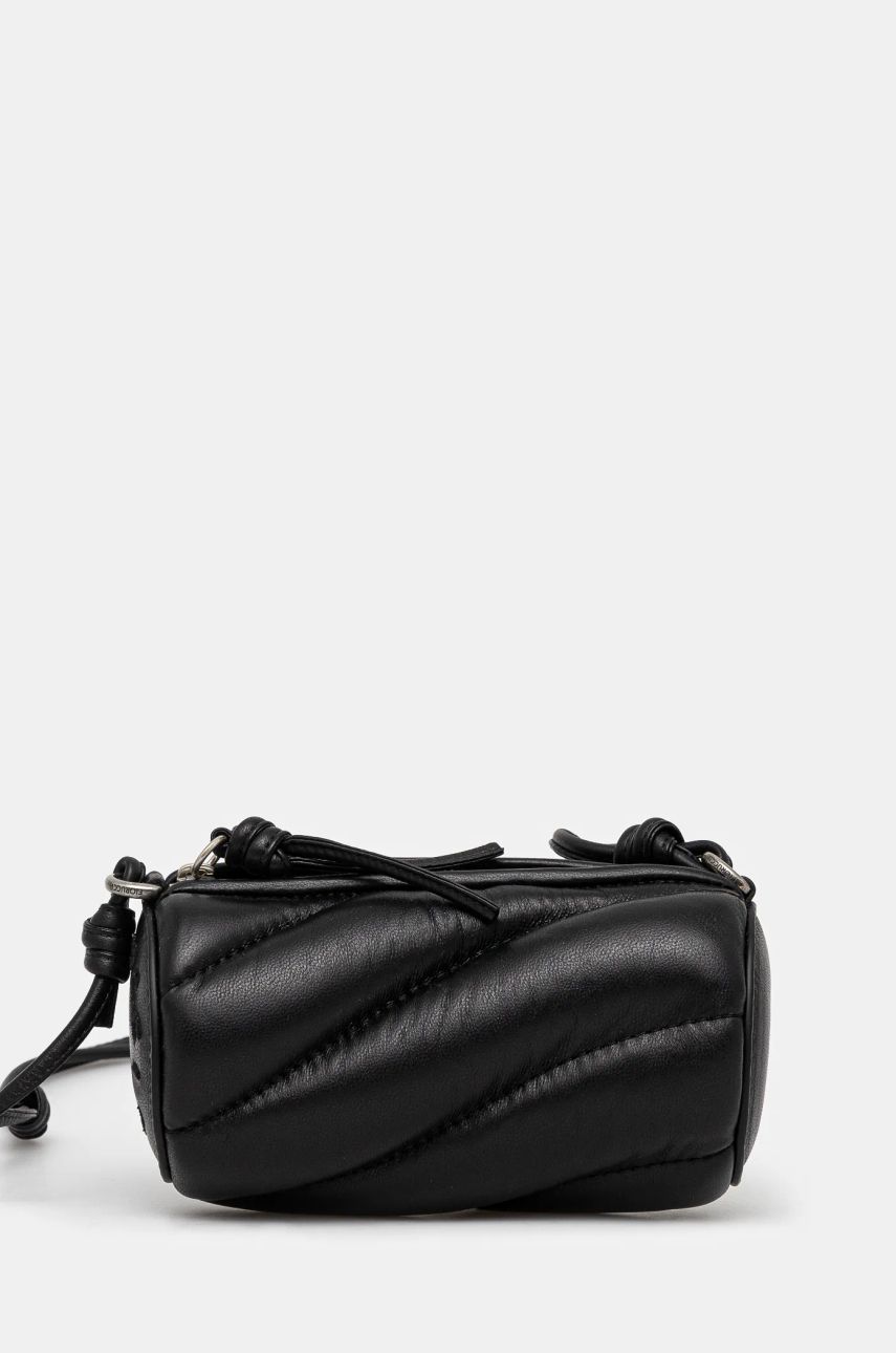 Black Leather Crossbody Bag