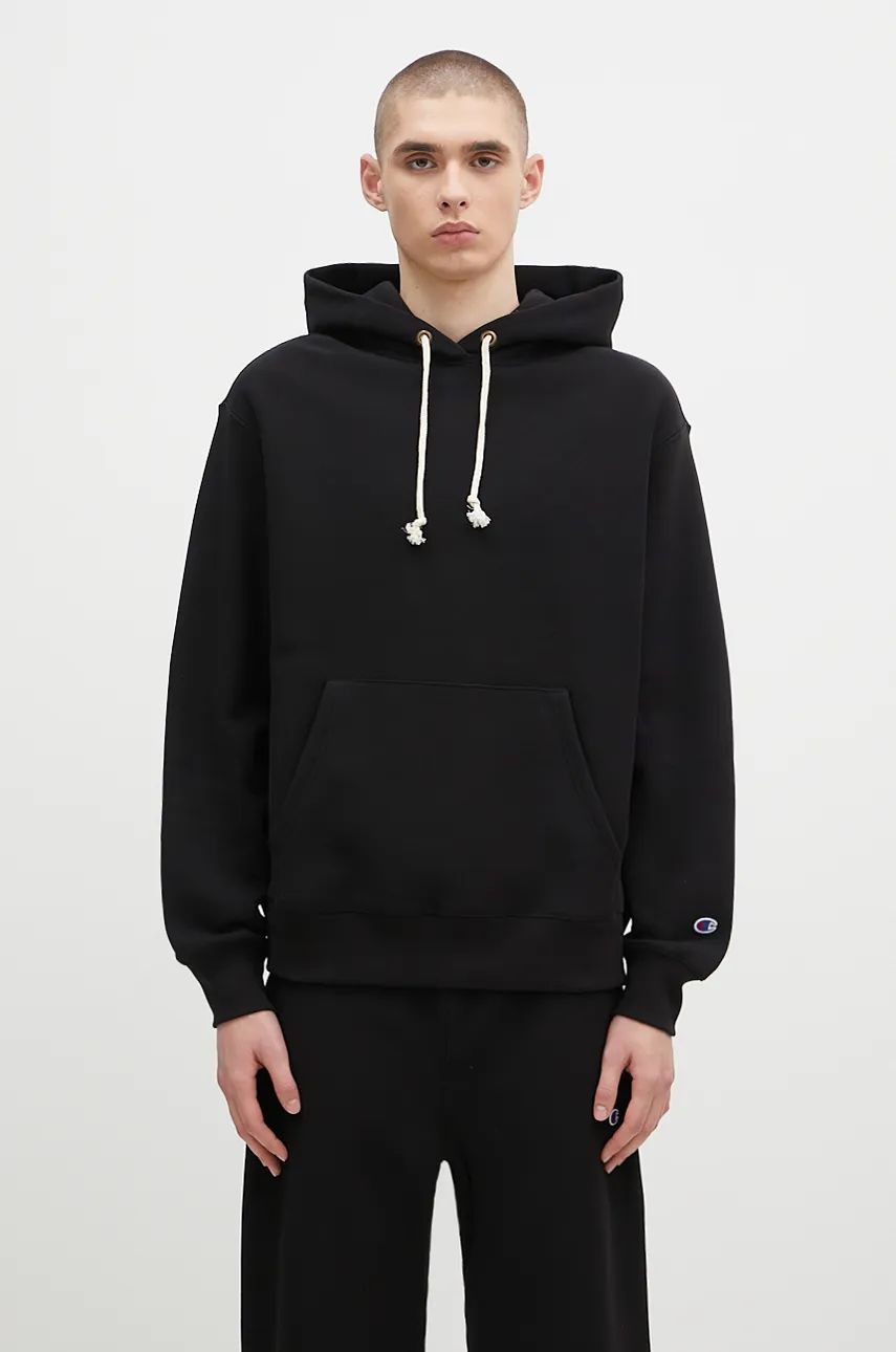 Mikina Champion Hooded Sweatshirt Čierna | 220705, 0