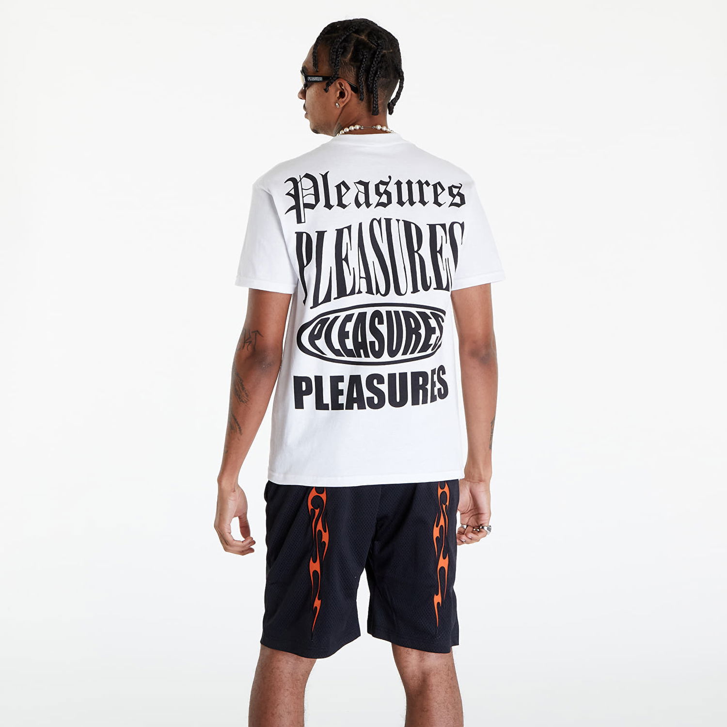 Tričko Pleasures Stack T-Shirt Biela | P24SP050 WHITE, 1