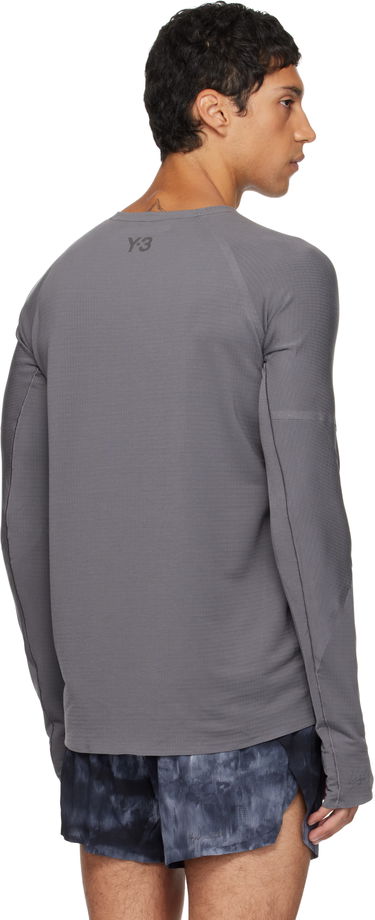 Tričko Y-3 Y-3 Running Long Sleeve T-Shirt Šedá | KB2331, 2