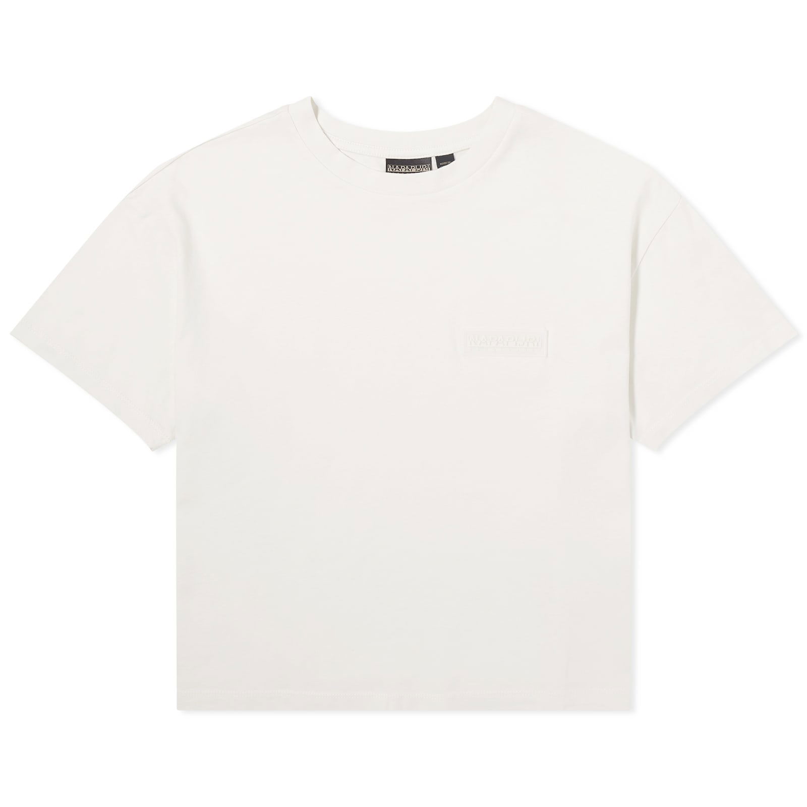 Cropped T-Shirt with Logo Patch