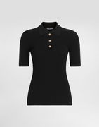 Dolce & Gabbana Ribbed Polo Sweater