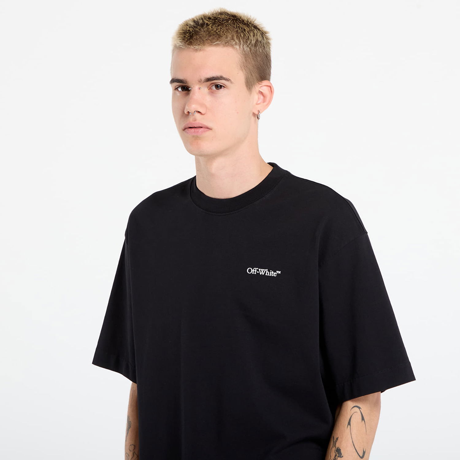 Tričko Off-White Off-White Half Arrow Skate S/S T-Shirt Čierna | OMAA120F25JER0131001, 1