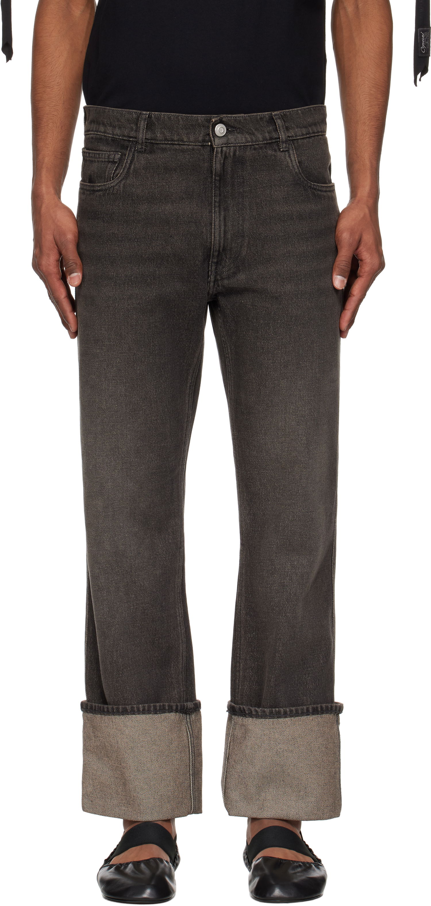Džínsy Coperni Coperni Loose-Fit Boyfriend Jeans Šedá | COPP122F2036MEN, 0