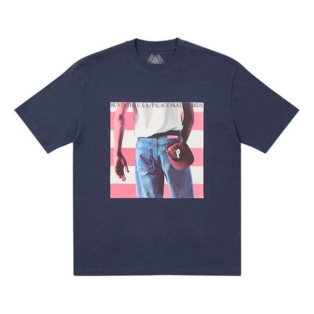 Tričko Palace Palace Bun In The USA T-Shirt Navy | P20TS071