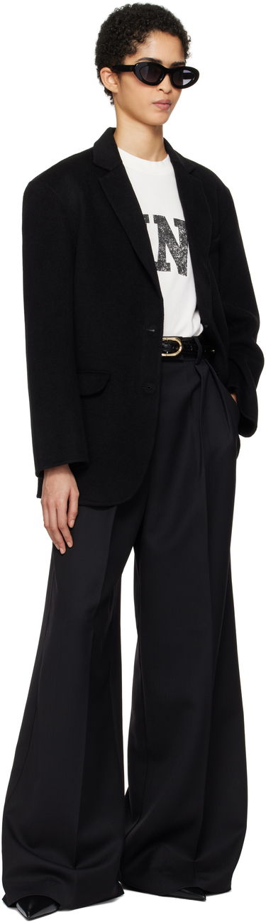 Bunda Anine Bing Black Single-Breasted Blazer Čierna | A-01-7073-000, 3