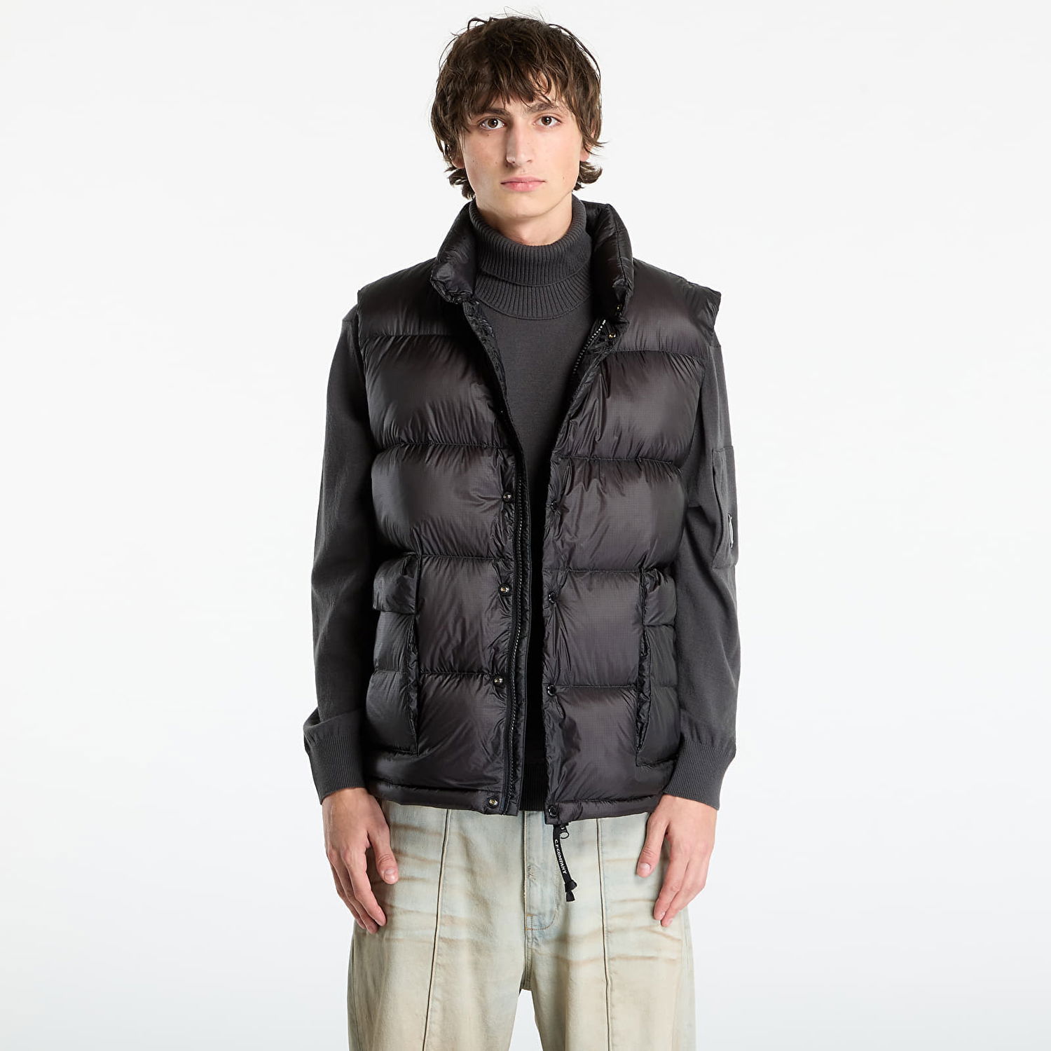 Vesta C.P. Company D.D. Shell Down Gilet Black Čierna | 19CMVE192A110416A-999, 0