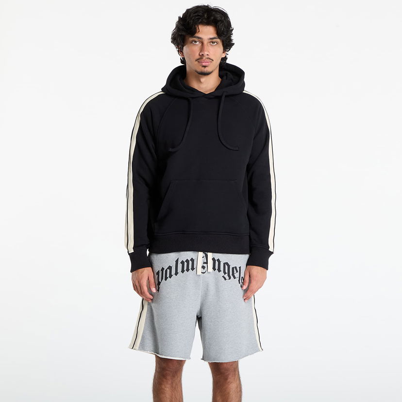 Mikina Palm Angels Palm Angels Curved Logo Track Hoodie Čierna | PMBB17HF25FLE0011003