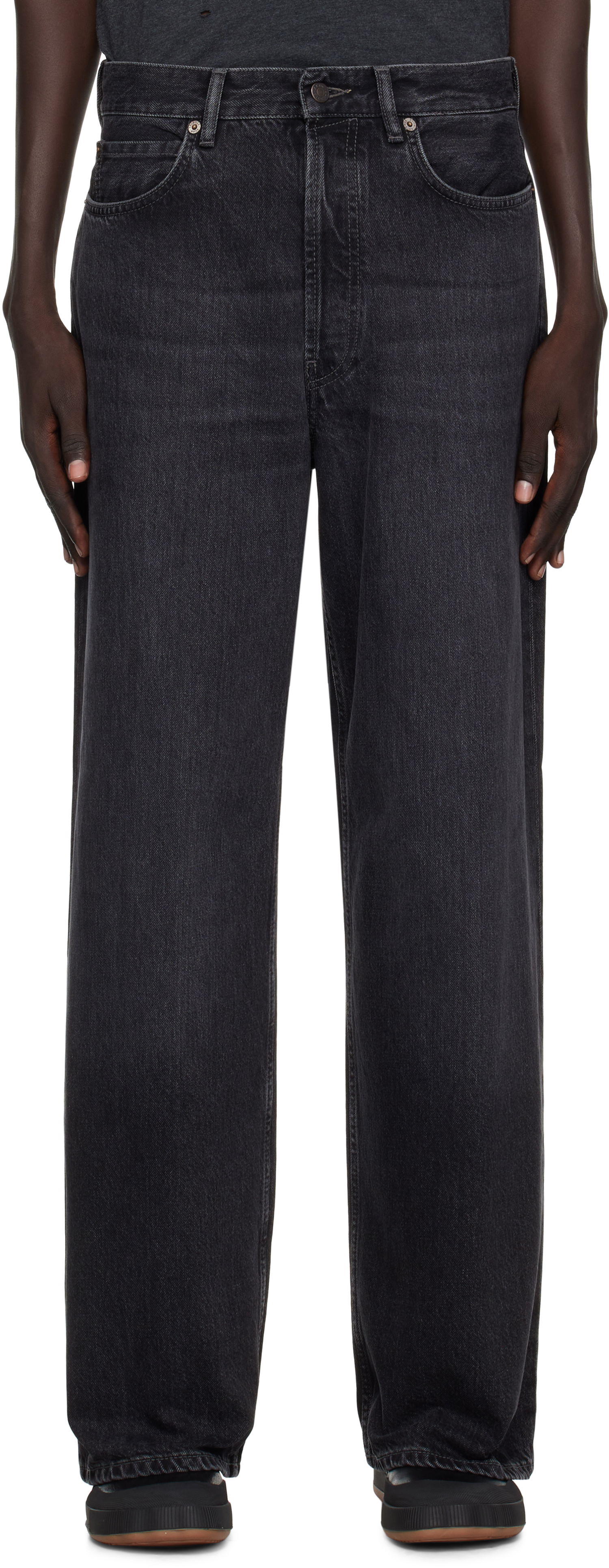 Džínsy Acne Studios Acne Studios Faded Loose-Fit Jeans Čierna | C00090-, 0