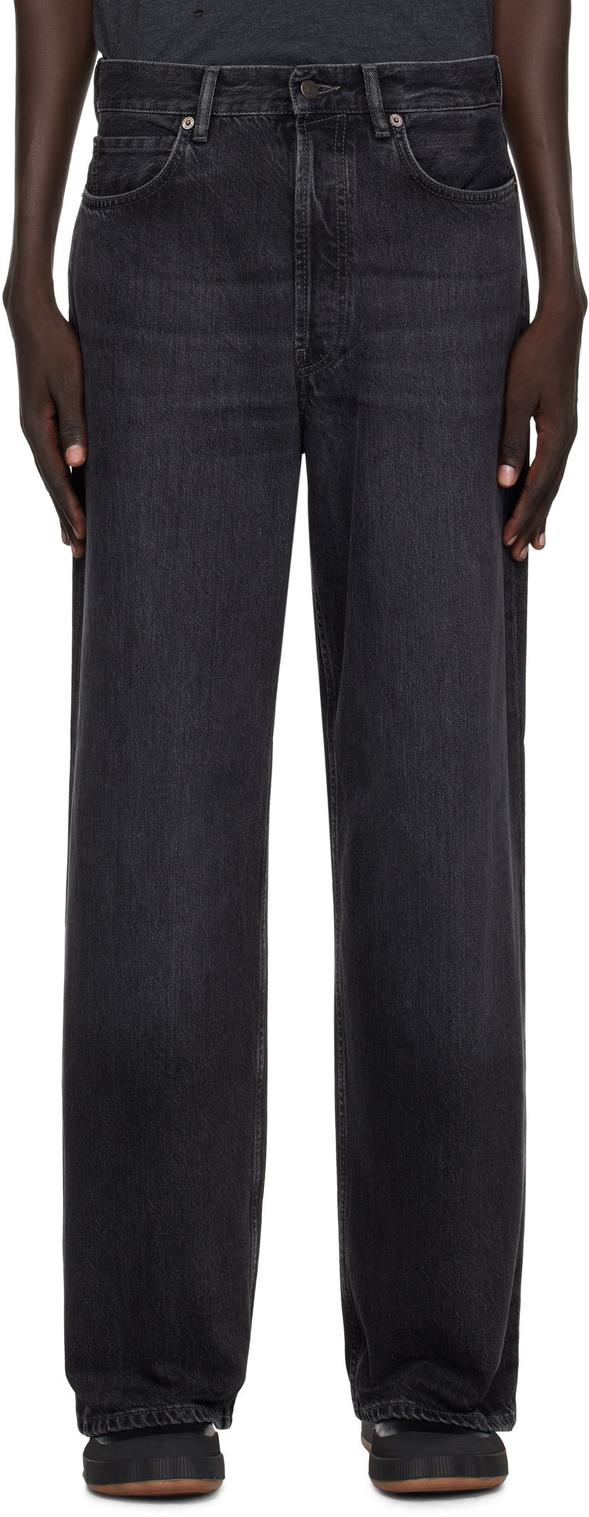 Džínsy Acne Studios Acne Studios Faded Loose-Fit Jeans Čierna | C00090-