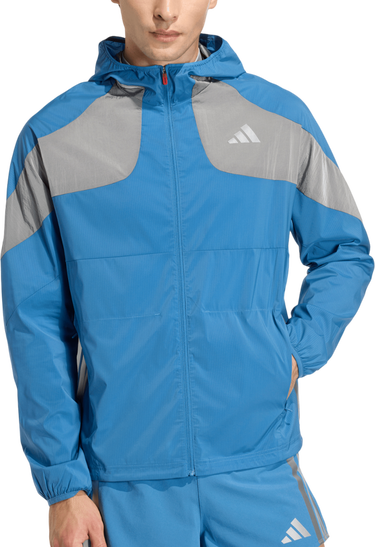 Vetrovka adidas Originals Adizero Ekiden Reflective Hooded Jacket Šedá | kb1492, 0