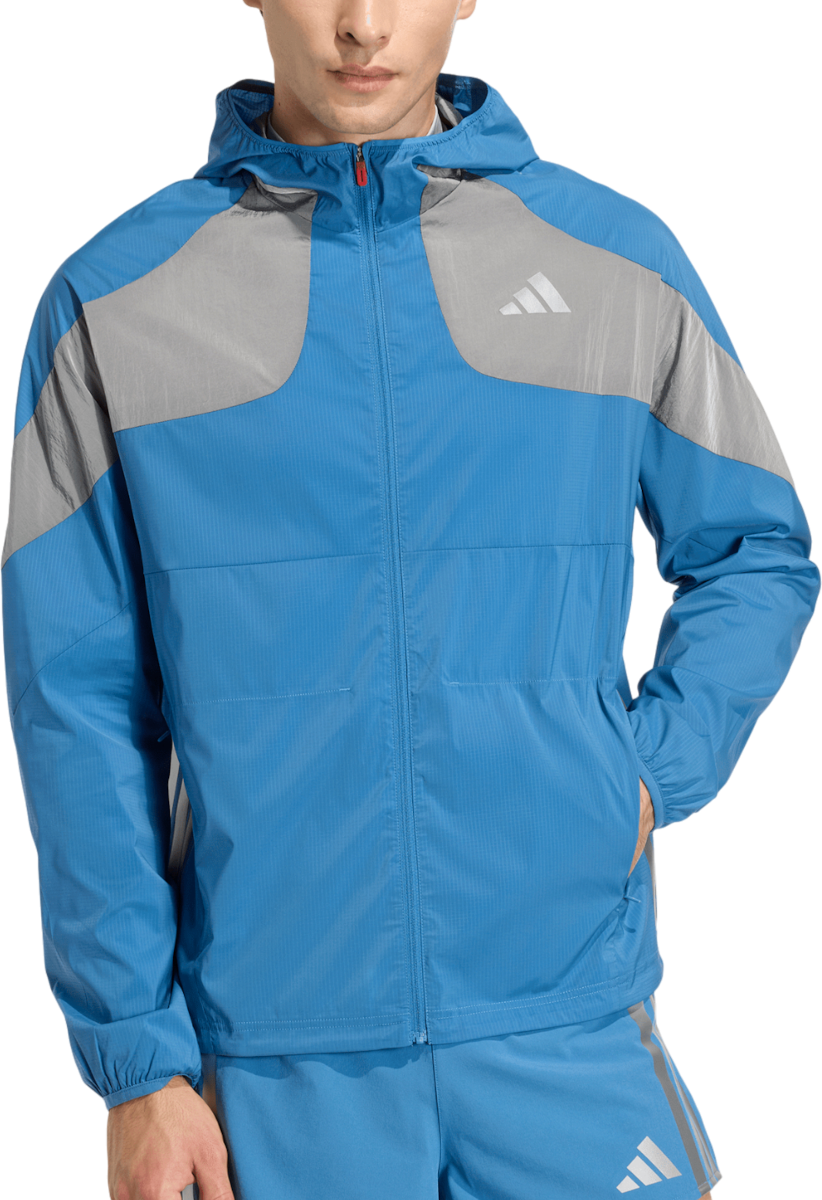 Vetrovka adidas Originals Adizero Ekiden Reflective Hooded Jacket Modrá | kb1492
