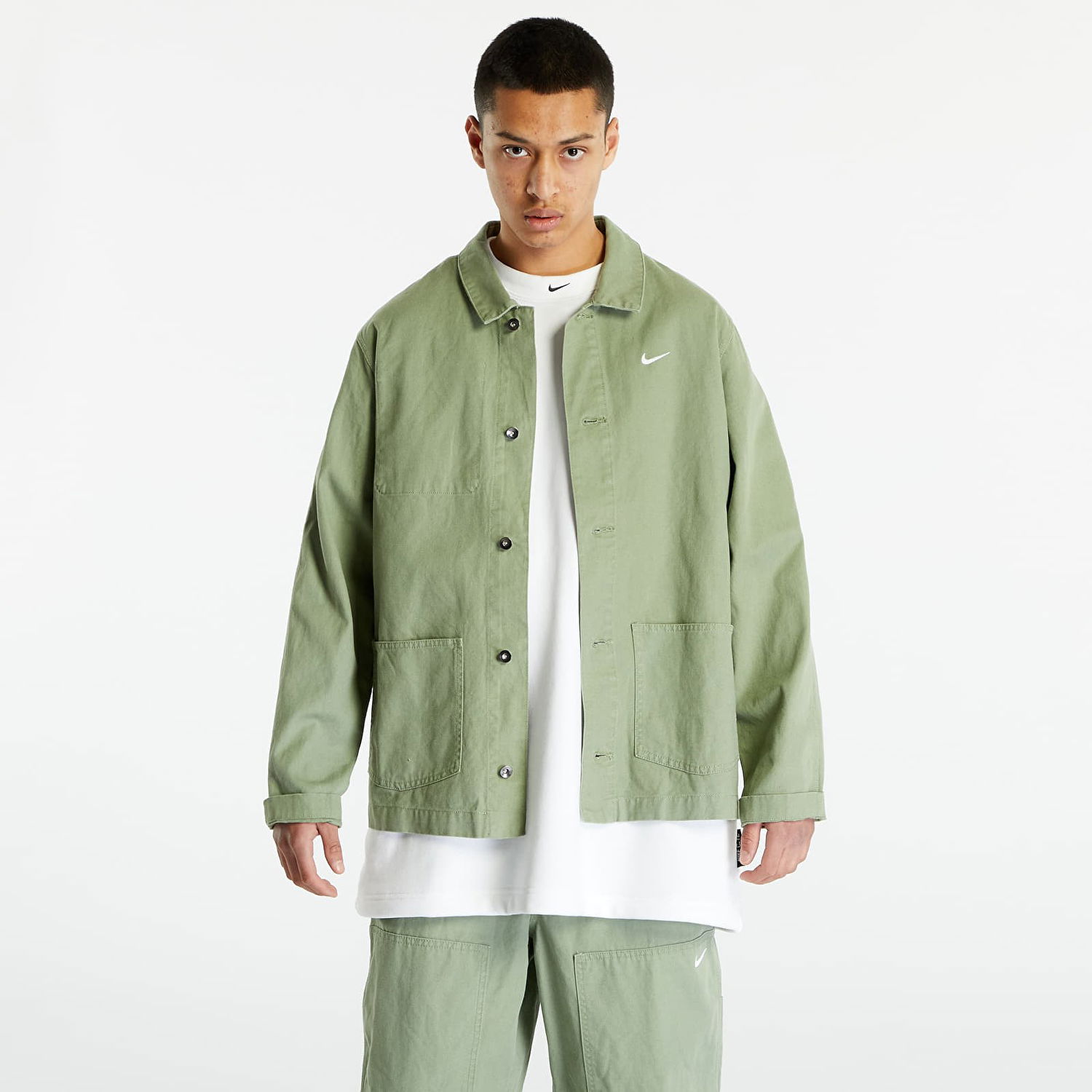 Košeľa Nike Unlined Chore Overshirt Zelené | DQ5184-386, 0