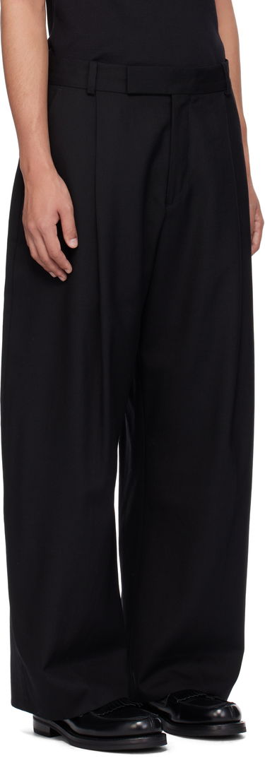 Nohavice Studio Nicholson Studio Nicholson Pull Wool Trousers Čierna | PULL SNM - 1278, 1