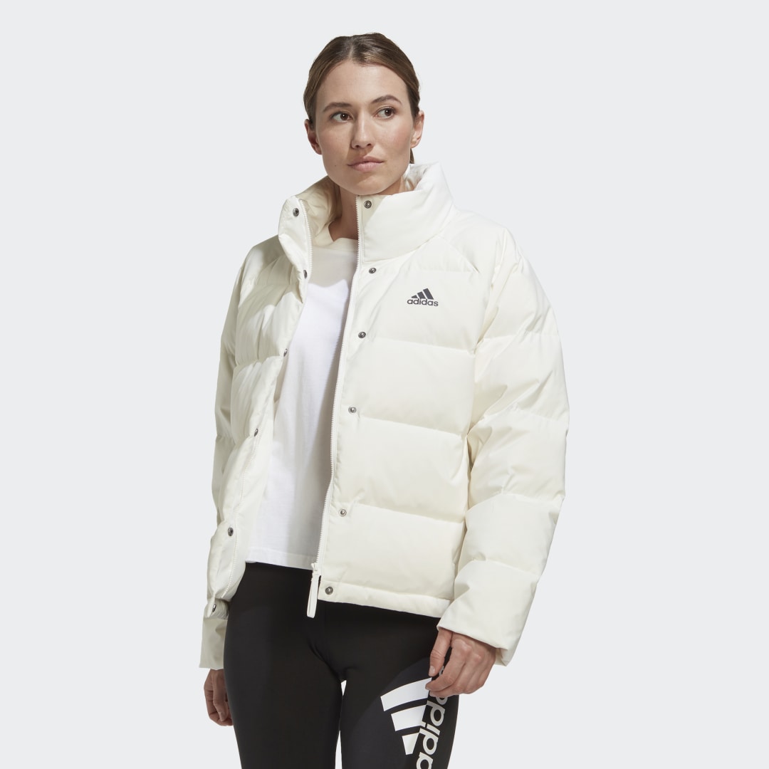 Prešívaná bunda adidas Originals Helionic Relaxed Down Jacket Biela | HG6281, 0