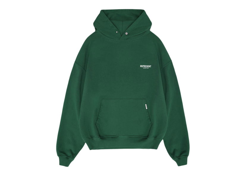 Mikina Represent Clo Represent Owner's Club Hoodie Racing Green/White Zelené | M04153-62