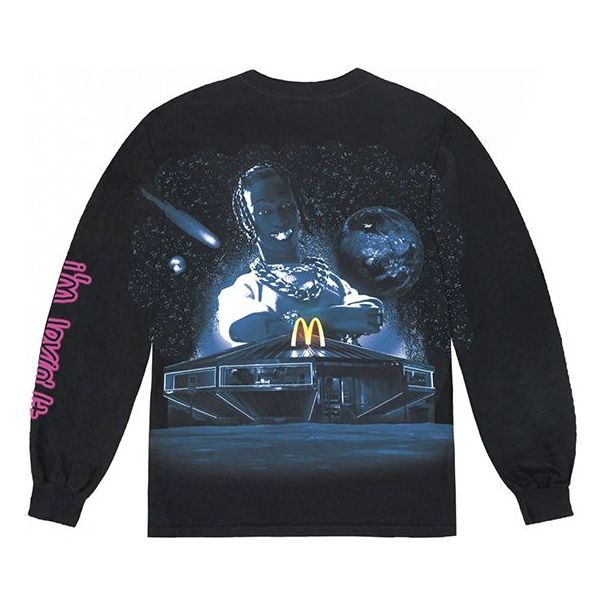 Tričko Cactus Jack by Travis Scott Cactus Jack Long Sleeve T-Shirt Čierna | TC-5, 0