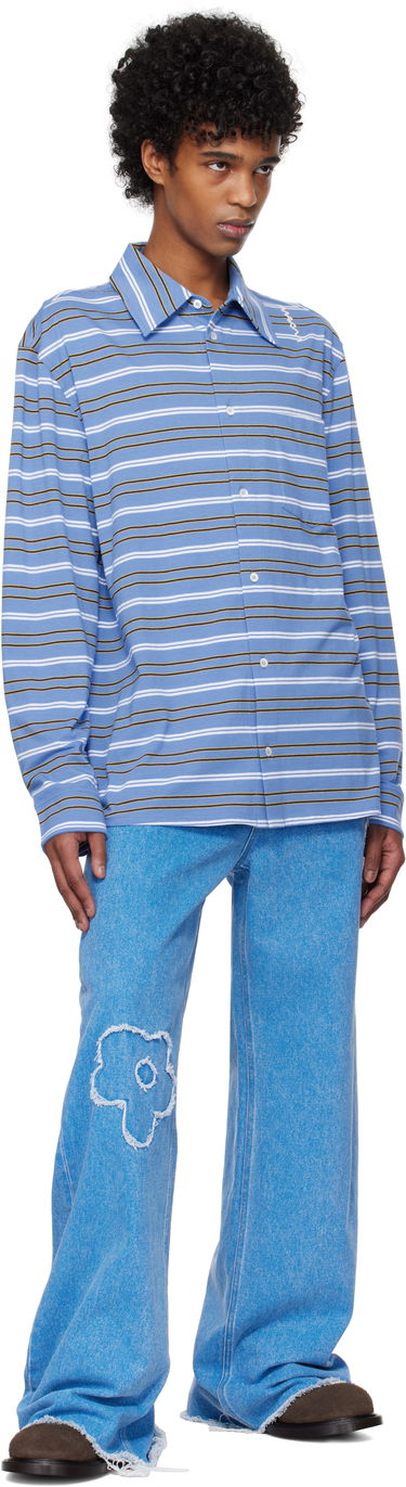 Polo tričko Marni Long Sleeved Striped Polo Rôznofarebný | POMU0042S0 UTC452, 3