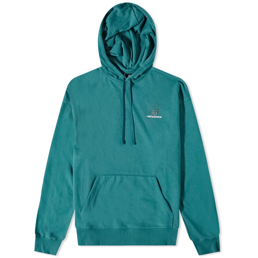 Mikina New Balance Uni-ssentials French Terry Hoody Zelené | UT21500-VDA, 0