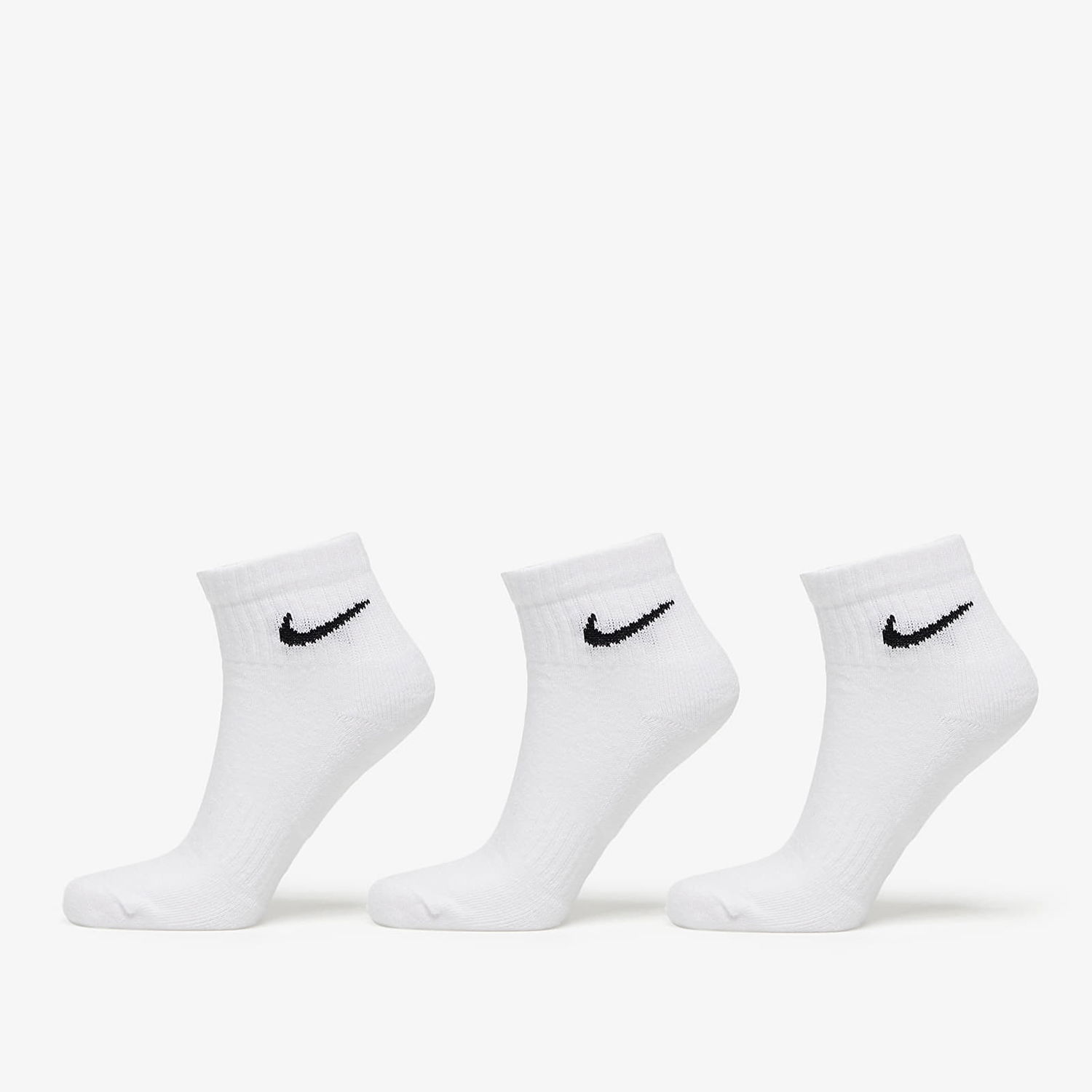 Spodná bielizeň a ponožky Nike Ankle Socks 3-Pack Biela | SX7667-100, 0