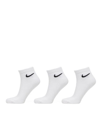 Spodná bielizeň a ponožky Nike Ankle Socks 3-Pack Biela | SX7667-100