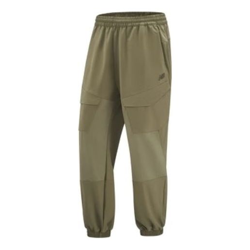 Cargo nohavice New Balance Fleece Pants Zelené | 5TD38681-DB