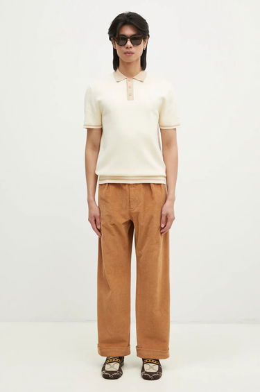 Polo tričko Filling Pieces Knit Polo Shirt Béžová | 80713666003, 4