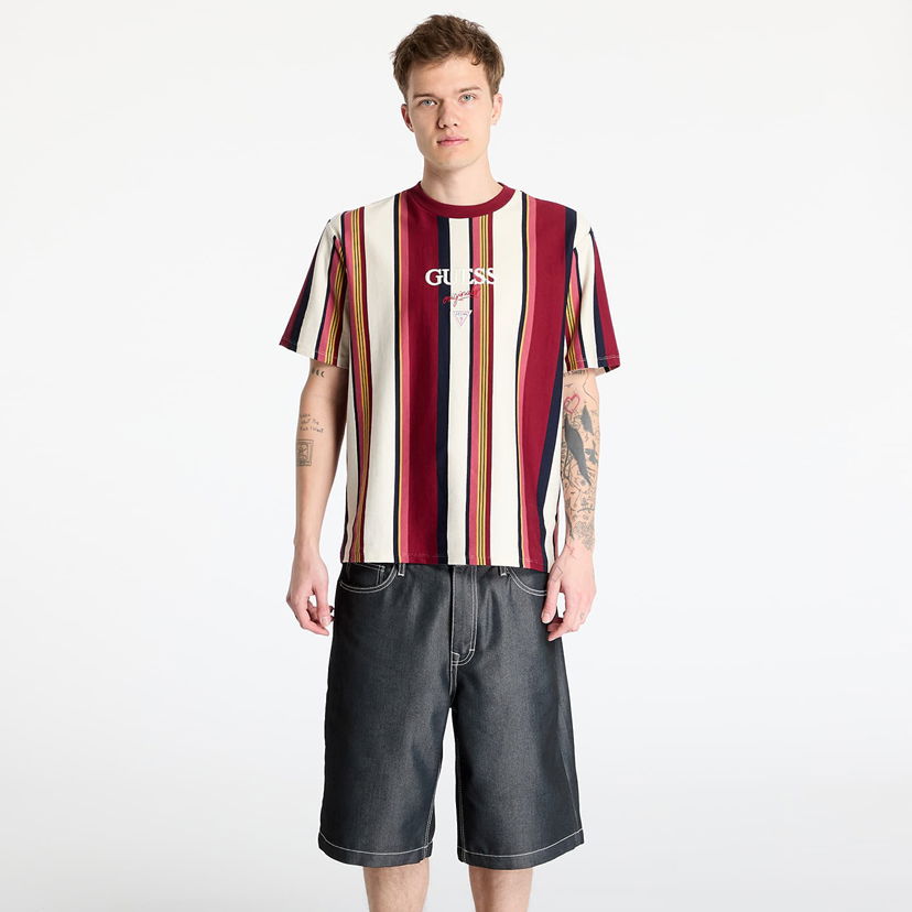Tričko GUESS GUESS Go Vertical Stripe Tee Rôznofarebný | M4BI56K8FQ4-F5E9