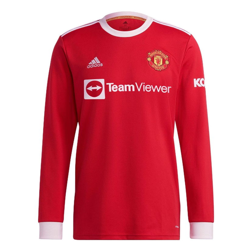 Košeľa adidas Originals Manchester United 21/22 Home Long Sleeve Jersey Červená | GR3779
