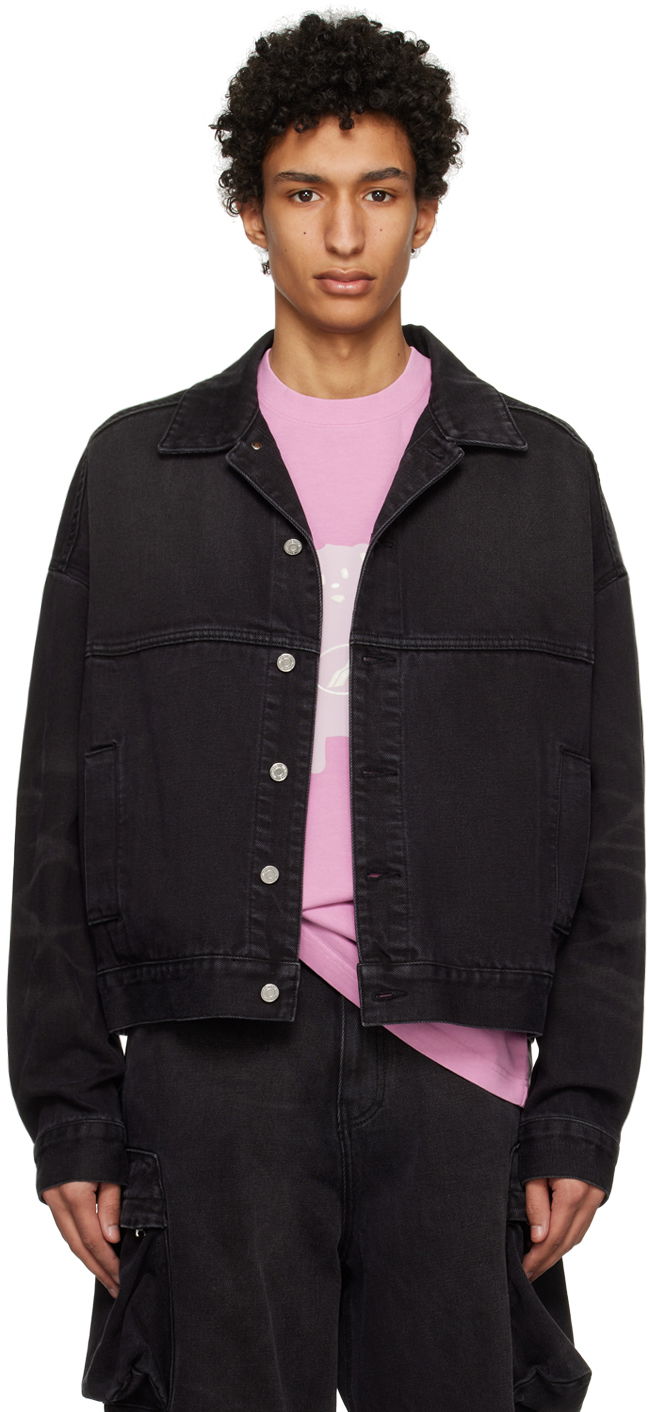 Bunda We11done Graphic Denim Jacket Čierna | WD-DJ3-22-376-U-BK, 0
