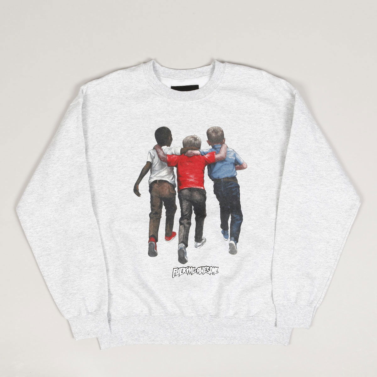 Mikina Fucking Awesome Kids Alright Crewneck Sweatshirt Šedá | PN7710, 1