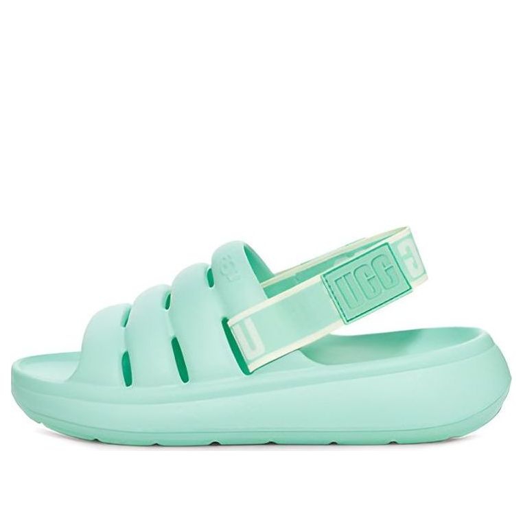 Tenisky a topánky UGG Fluff Yeah Slide Zelené | 1126811-PEMR