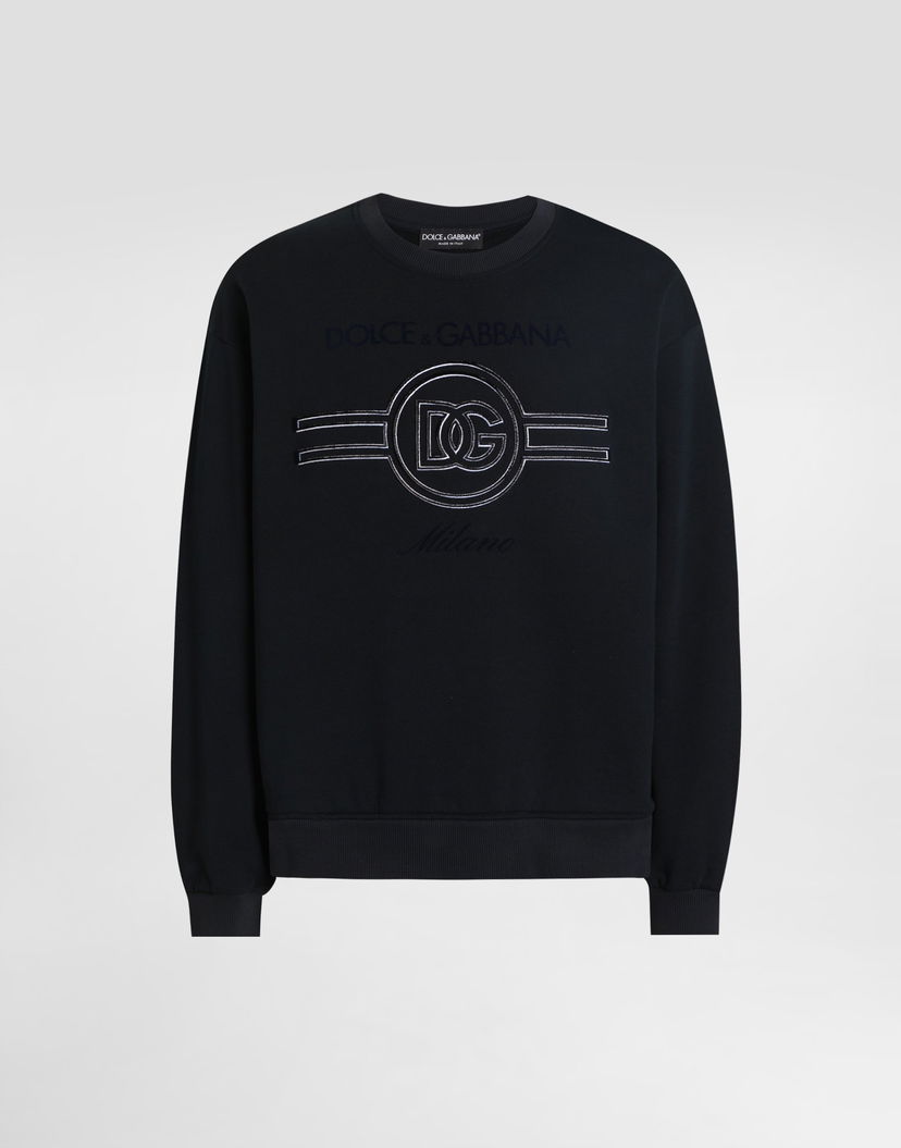 Mikina Dolce & Gabbana Dolce & Gabbana Embroidered Sweatshirt Čierna | G9AHSZG7PGBB0665