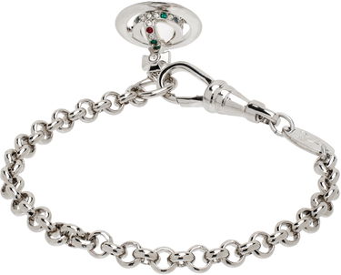 Náramok Vivienne Westwood Chain Bracelet with Crystal Orb Pendant Metalická | 61020057-02P019-CN, 1