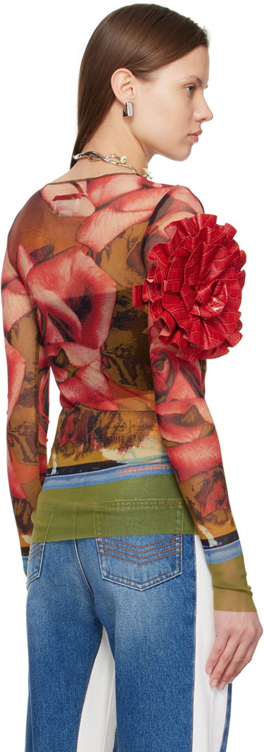 Tričko Jean Paul Gaultier Jean Paul Gaultier Roses Print Long Sleeve T-Shirt Rôznofarebný | 24/25-U-TO132-T547-403050, 2