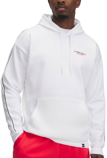 Mikina Under Armour Project Rock Icon Fleece Hoodie Biela | 1389916-100, 0