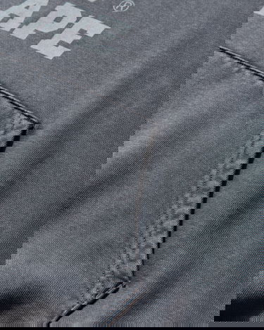 Mikina BAPE Garment Dye College Pullover Hoodie Šedá | 1L80114304 CHARCOAL, 3