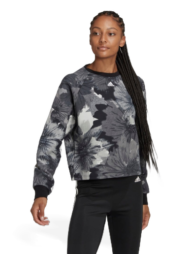 Mikina adidas Originals Allover Print Hoodie Čierna | HP0788